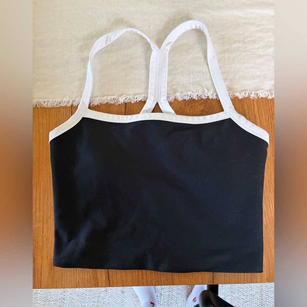 YPB Abercrombie & Fitch Black Tank Top with White Trim